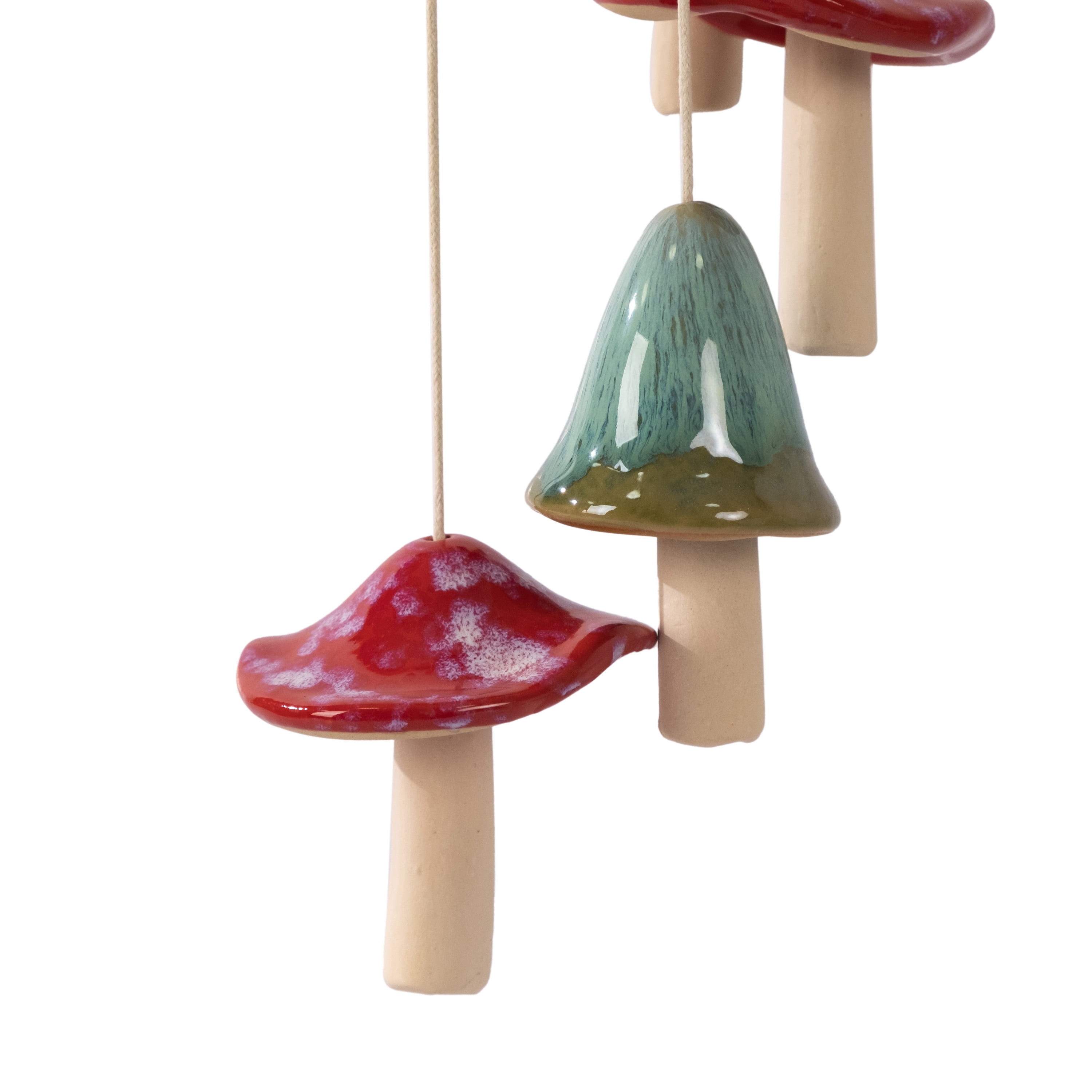 Mainstays Weather-Resistant Ceramic Mushroom Outdoor Wind Chime