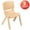 Natural, variant on Emma + Oliver 2 Pack Red Plastic Stackable School Chair with 10.5"H Seat, Preschool Chair
