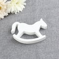 thumbnail image 3 of Small Wooden Rocking Horse Wedding Home Decor Kids Toys White, 3 of 7