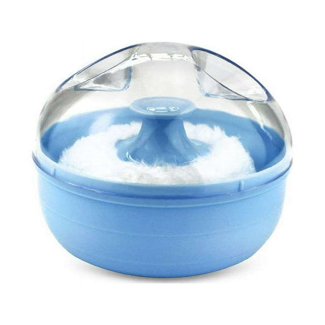 Baby Soft Face Body Powder Puff Talcum Powder Sponge Box Case Container Baby Skin Care New