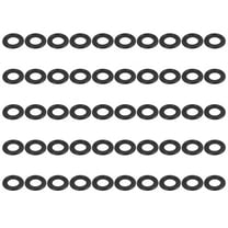 50pcs M12 Engine Oil Drain Plug Rubber Crush Washer Seal Ring Gasket Universal Black for Car