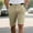 Khaki, variant on Eltusu Men's Golf Shorts, Knee Length Solid Color Straight Legs Elastic Waisband Summer Dress Shorts Khaki Size 2XL