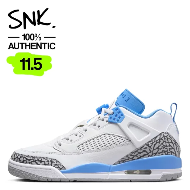 Jo r-dan SPIZIKE LOW mens sneakers FQ1759-141 white university blue US Size 11.5