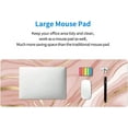 thumbnail image 6 of Pink Gold Marble Gaming Mouse Pad XL Extended Large Mousepad with Nonslip Rubber Base Stitched Edges Laptop Computer Keyboard Desk Mat for Office Home Gamer, 6 of 6