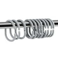 thumbnail image 1 of 24 Pcs Crochet Anneau en Plastique Type C Flexible pour Rideau de Douche (Gris), 1 of 10