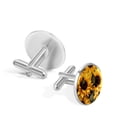 thumbnail image 3 of Sunflower Stylish Men's Cufflinks Set for Formal Attire, Made of Stainless Steel, for Wedding or Business Meetings, 3 of 6