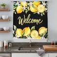 thumbnail image 4 of Yellow Lemons Sheer Curtains 63 Inches Long, Summer Fruits Leaves Botanical Black Light Filering Curtains, Breathable Simi Curtain Privacy Drapes for Living Room Bedroom Lightweight Window Treatment, 4 of 9