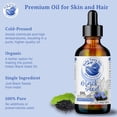 thumbnail image 3 of Aceite de Comino Negro Nigella Sativa Orgánico 100% Puro 120ml prensado en frío y sin refinar, rico, 3 of 9
