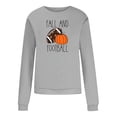 thumbnail image 4 of EQWLJWE Chandails en Molleton de Football Surdimensionnés pour Femmes Manches Longues Col Rond Chandails en Molleton Automne et Imprimé Citrouille Maillot Chandails en Molleton Costumes d'Halloween Hauts d'Entraînement pour Femmes, 4 of 5