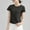 Black, variant on Fglymey Womens Short Sleeve Shirts Crewneck T Shirts Basic Tees Casual Summer Tops Trendy Shirts Mint Green L
