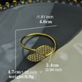 thumbnail image 3 of Cateissary 12 Pieces Hotel Napkin Ring Wedding Metal Accessories Ornament Party Towel Room Table Dining Napkins Decoration Type2 NO2, 3 of 6