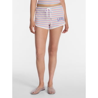 No Boundaries Striped Seersucker Bungee Shorts, 2 in Inseam