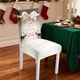 thumbnail image 4 of Fundas elásticas para sillas de comedor navideñas, lavables, para decoración navideña, fiestas y fiestas navideñas., 4 of 6
