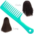 thumbnail image 4 of Peine De Dientes Anchos De Plástico Para Cabello Rizado, Peine Para Desenredar Cabello Largo Y Húmedo ANGGREK  Otros, 4 of 7