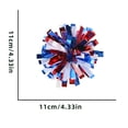 thumbnail image 4 of Yhmxh 4th of July Patriotic Tinsel Star Decor, 5.5" Red White Blue Firework Pom Pom Decorations for Independence Day, Memorial Day, Patriotic Party Supplies, Gift Wrapping, Table Centerpiece, 4 of 7