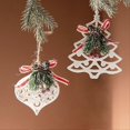 thumbnail image 3 of Colgante de árbol de Navidad, bonitos adornos de hojas de piña, copos de nieve, calcetines, dijes de reno, accesorios de decoración de bricolaje, adorno colgante de Feliz Navidad, decoración de fies, 3 of 5