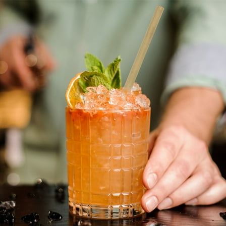 CHICHUMID Reusable Drinking Straws Bamboo Assorted Color For Party 12 Pieces 1 Brush