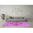 thumbnail image 3 of Ahgly Company Indoor Square Persian Purple Traditional Area Rugs, 4' Square, 3 of 4