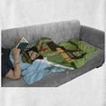 thumbnail image 6 of Colorful Soft Flannel Fleece Throw Blanket, Camp Woman and Men in the Forest Outdoors National Park Recreation Theme Print, Cozy Plush for Indoor and Outdoor Use, 60" x 80", Multicolor, by Ambesonne, 6 of 6