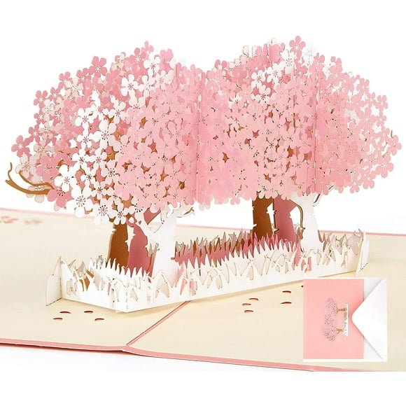 Maple Love 3D Popup Greeting Card - Perfect for Mother's Day, Father's Day, Graduation, Weddings, Anniversaries, Thank You, and Get Well Wishes.