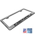 thumbnail image 2 of iPick Image for GMC Denali in 3D on Silver Real 3K Carbon Fiber Finish ABS Plastic License Plate Frame, Official Licensed, 2 of 7