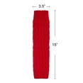 thumbnail image 4 of Wrapables Women's Cable Knit Leg Warmers, Red, 4 of 4