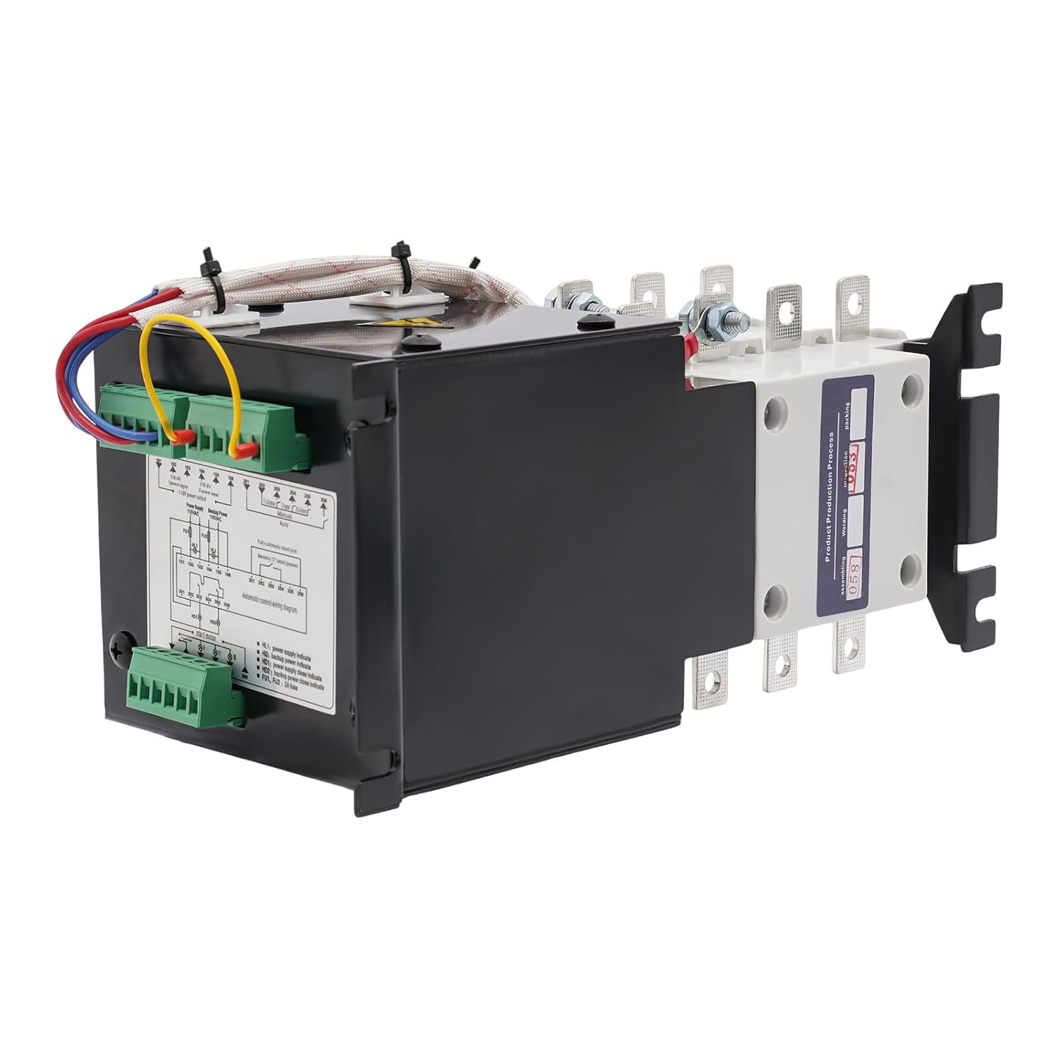 110V Dual Power Automatic Transfer Switch ,Automatic Generator Changeover Switch 100A/4P for Office Buildings, Shopping Malls, Banks