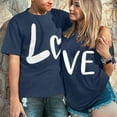 thumbnail image 7 of Baqcunre Valentine'S Day Shirts For Women Men And Women With With Love Printed Couple T Shirt Short Sleeve Top(Navy XS-4XL),Womens Tops Graphic Tees For Women Shirts For Women Womens Tops, 7 of 7