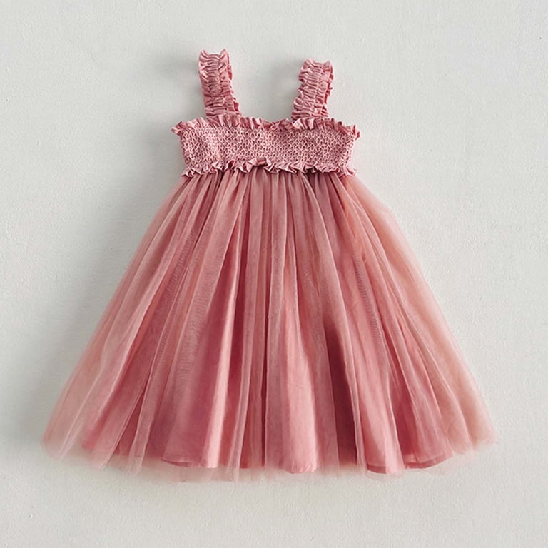 Dpytoraw Toddler Girls Sleeveless Mesh Lace Holiday Party Dress Dance Party  Dresses Clothes Girls Floral Dresses Size 18-24 Months - Walmart.com