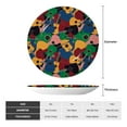 thumbnail image 2 of Yiaed Colored Guitars Print Bone China Decorative Plate Ceramic Dinner Plates Art Crafts with Display Stand-6in, 2 of 6