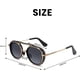 thumbnail image 5 of Gafas de sol Steampunk para hombre, gafas de sol polarizadas de doble puente, gafas de sol Retro redondas y gruesas, gafas de sol coloridas de dos colores, 5 of 5