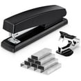 thumbnail image 1 of Deli Stapler, Desktop Stapler, Office Stapler, 20 Sheet Capacity, Includes 1000 Staples and Staple Remover, Black, 1 of 9