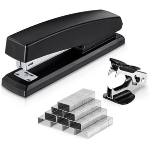Deli Desktop Stapler with 1000 Staples and Remover