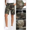 thumbnail image 4 of FEN AI Bermuda Shorts for Women Casual Summer Shorts Multi-Pocket Cotton Cargo Shorts, 4 of 5