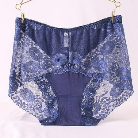 

Gyouwnll Sleepwear For Womens Pajamas For Women Ladies Transparent Lace Panties Big Size Cotton Hollow Breathable Quality