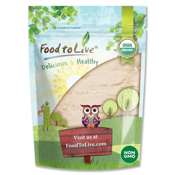 Organic Coconut Flour, 0.5 Pounds — Non-GMO, Kosher, Raw, Vegan — by Food to Live