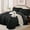 Black, variant on Queen Comforter Set Dark Purple, Ruffle Shabby Chic Bedding Set Farmhouse 7 Pieces, All Season Fluffy Bed in a Bag with Sheets, Pillowcases & Shams