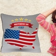 thumbnail image 3 of Funda de cojín, funda de almohada de fibra de poliéster para el Día de la Independencia, diseñada para mayor precisión, 3 of 8