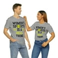 thumbnail image 7 of DJH Apparel | Women's Sports Is A Real Thing Softball Unisex Tshirt, 7 of 7