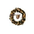 thumbnail image 1 of hirigin Christmas Wreath for Front Door, Gold Balls Green Rattan Garland, Artificial Decorative Wreath Festive Ornaments Party Decor, 1 of 9