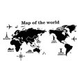 thumbnail image 4 of Mapas Del Mundo Para Viajes, 3 X 2 Piezas, Regalo De Inauguración De La Casa, 70 Cm X 25 Cm, Arte De Pared DIY, Mapas Del Mundo, 4 of 8