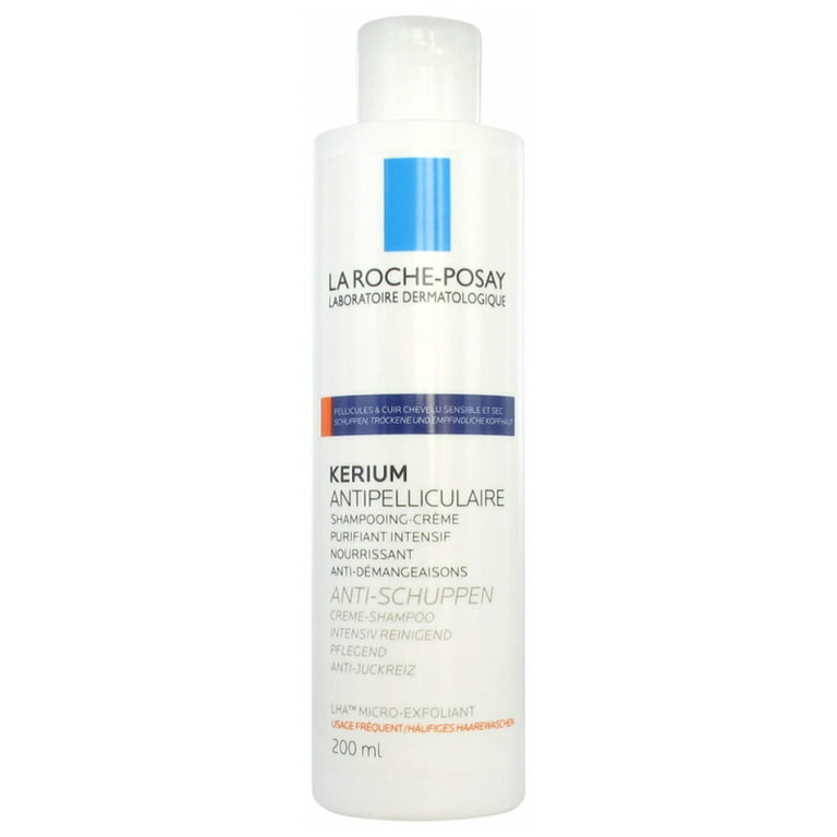 La Roche-Posay Kerium Cream-Shampoo Dry Scalp 200ml (6.7oz) - Walmart.com