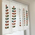 thumbnail image 5 of Cheers.US Sunflower Sheer Princess Style Sunflower Short Curtain Cafe Curtains Kitchen Window Curtain Drapes Elegant Door Divider Sheer Voile Sheer Valances 1 Panel, 5 of 7
