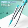 thumbnail image 2 of stanreset 7PCS/Set Stationery Kit Students Study Ruler Eraser Portable Straightedge Green, 2 of 6