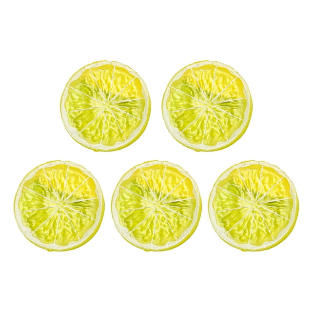 ZheElen 5x Long-lasting Fruits Section For Prop PVC High Simulation Fruit Slice Model Etc 4