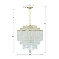 thumbnail image 5 of Crystorama Lighting - Gabrielle - 6 Light Chandelier-Antique Gold Finish, 5 of 7