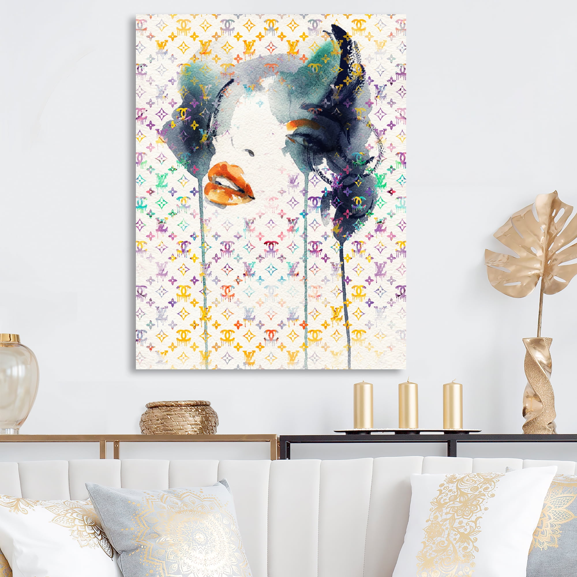 Designart High Fashion Female Sketch I Canvas Wall Art