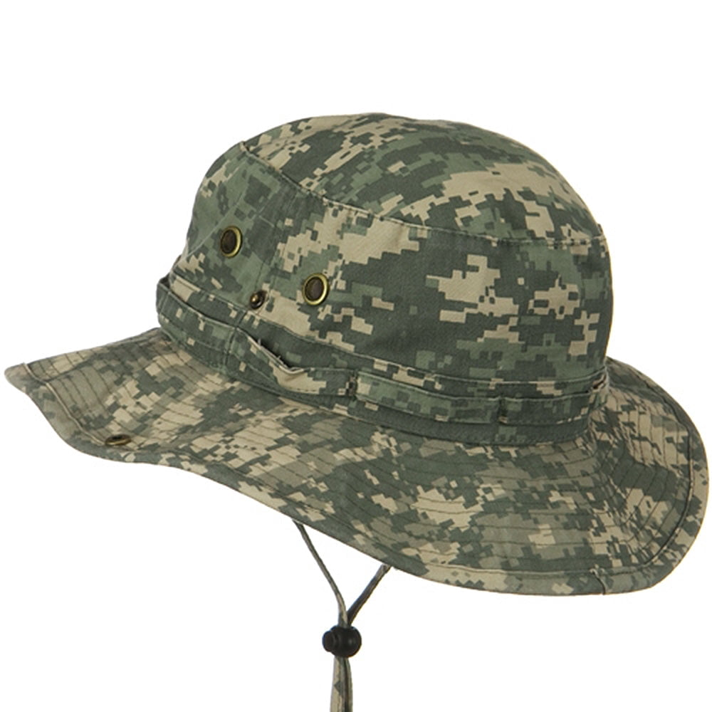 Big Size Washed Camo Hunting Hats - Digital XL-2XL