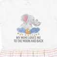 thumbnail image 4 of Inktastic My Mimi Loves Me to the Moon and Back Elephants in Clouds Girls Toddler Dress, 4 of 5