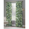 thumbnail image 4 of St. Patrick's Day Sheer Curtains 108 Inch Length 2 Panels Set Window Treatments, Green Lucky Clovers Ombre Rod Pocket Semi Curtains for Living Room/Bedroom/Kitchen Décor, 104"W x 108"L, 4 of 7